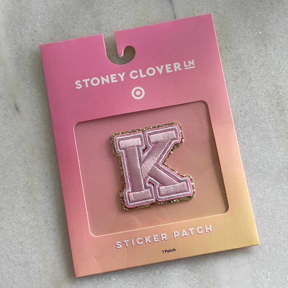 Stoney Clover Lane x Target K Letter Patch